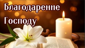 БЛАГОДАРЕНИЕ ГОСПОДУ