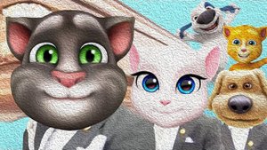 Talking Tom and Angela My Song Dance Cover