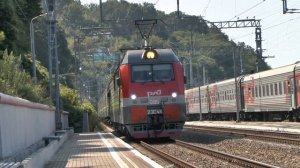 Поезда на ст. Чемитоквадже 2016г