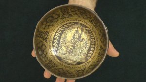 Поющая чаша Бутанская 15,8 см, Ре 287 Гц, Соль# 816 Гц