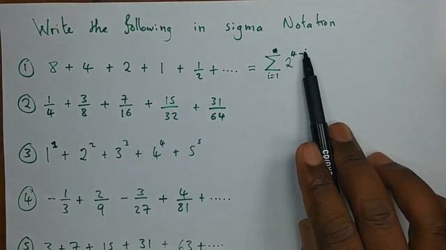 How to write expressions and Series in Sigma Notations | Summation Symbol смотреть онлайн