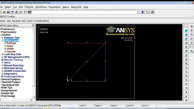 Tutorial 2 D Truss Analysis using ANSYS смотреть онлайн