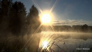 Восход солнца, заря, рассвет, божественное утро, прекрасная природа!