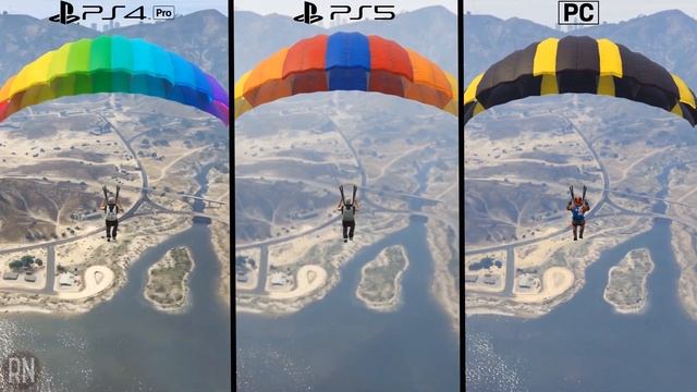 GTA 5 Online - Mt Chiliad Draw Distance | PC vs PS4 vs PS5 (Expanded & Enhanced)