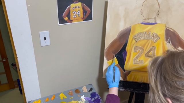 Paint with MeCozy Chit Chat Artist TalkKobe Bryant Tribute Portrait Painting