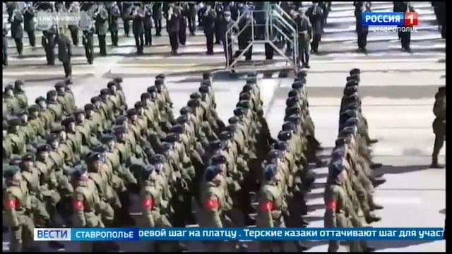 Терские казаки готовятся к параду Победы в Москве