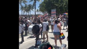 Fabian Basabe shows up at Miami Beach Pride (full video)