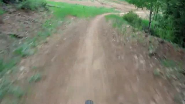 Downhill on the Lemonade trail at Angel Fire Bike Park - June 2019