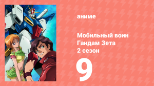 Мобильный воин Гандам Зета Два 9 серия (аниме-сериал, 1986)