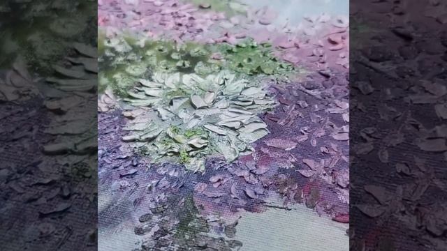 Картина сирень, масло холст 40х40см смотреть онлайн