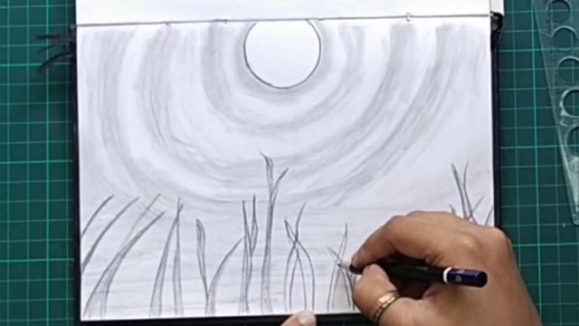 How to Draw Lavender Fields| Draw Lavender Field Sunset |Pastel Pencil Drawing - scenery drawing. смотреть онлайн