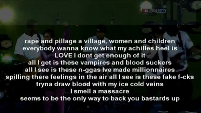 Kanye West "Monster" ft. Jay Z, Nicki Minaj, Rick Ross & Bon Iver (Lyrics On Screen) смотреть онлайн