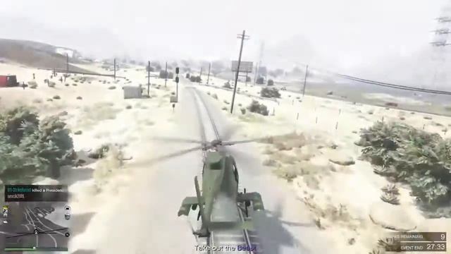 GTA 5 Online How To Have Fun In Buzzard Attack Chopper (Eng) PS4
