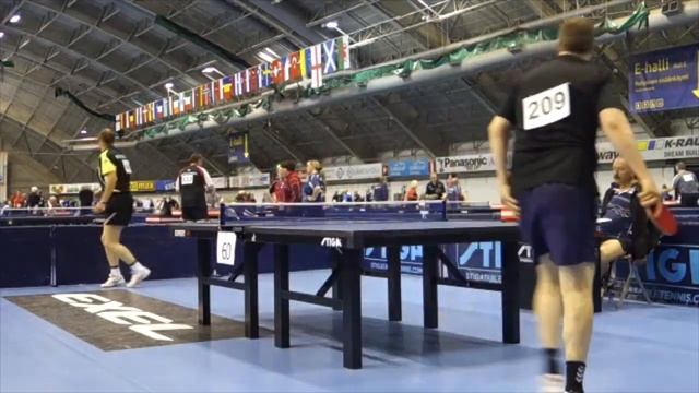 2015 Чемпионат Европы Настольный теннис Ветераны Группы M50 Коробов - RØMER  (DEN)