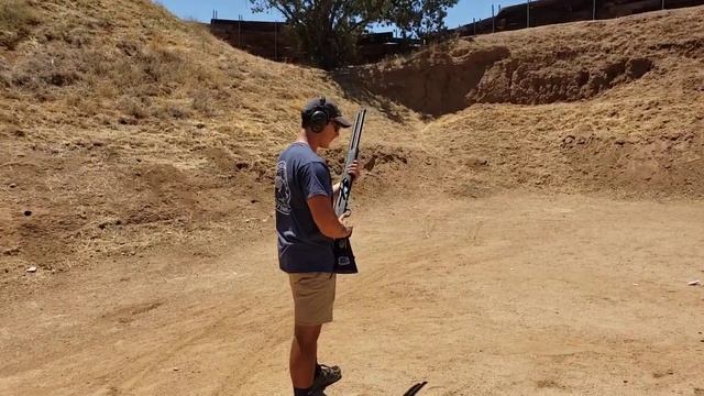 Jake Cantor shooting the Stoeger M3K with factory recoil spring and Federal 1200 fps ammo