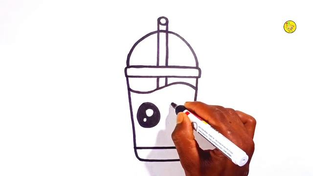 HOW TO DRAW CUP OF COFFEE EASY STEP BY STEP || COFFEE CUP DRAWING смотреть онлайн
