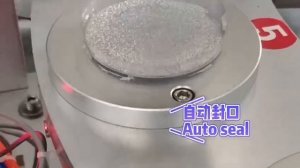 Роторная машина для дозировки гранулированных продуктов в пластиковую тару с запайкой платинкой