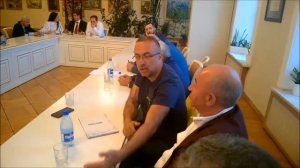 Выступления Гайка Варданяна и Заре Синаняна на встрече в армянской общине Петербурга