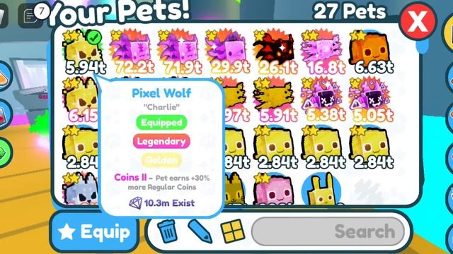 What Happens When You Fuse 4 and 6 Golden Pink Pixel Slimes!! | [8-Bit] Pet Simulator X! смотреть онлайн