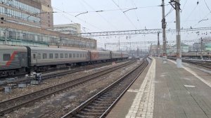 Прибытие ЭП2К-313 со скорым поездом №147Г сообщением Казань-Москва