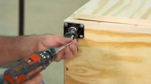 12. Install Back & Casters