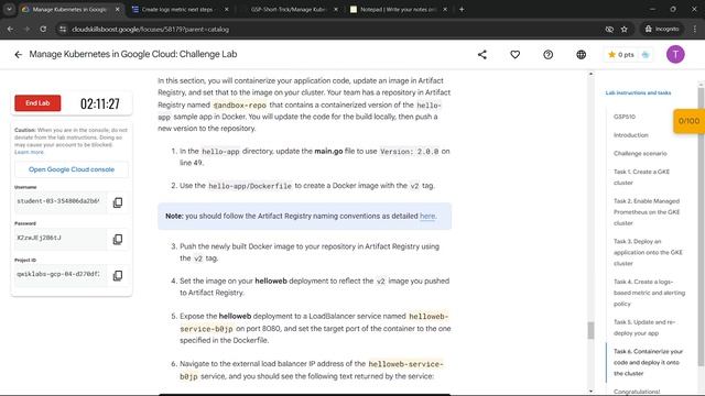 [2024] Manage Kubernetes in Google Cloud: Challenge Lab | #GSP510 #qwiklabs #Arcade2024 @techcps смотреть онлайн