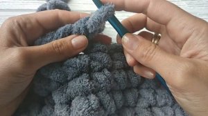 Мини МК. Обвязка коврика "рачий шаг".