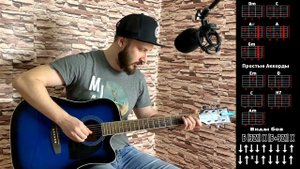 ДОРА - ОСЕНЬ ПЬЯНАЯ НА ГИТАРЕ РАЗБОР БЕЗ БАРРЭ, аккорды, бой