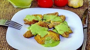 Свинина под чесночным соусом