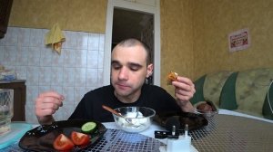 МУКБАНГ ДРУГАЯ ВЕРСИЯ - МАНТЫ ЖАРЕНЫЕ / СМЕТАНА / ОВОЩИ / EATING MUKBANG ASMR АСМР 17. 04. 2025