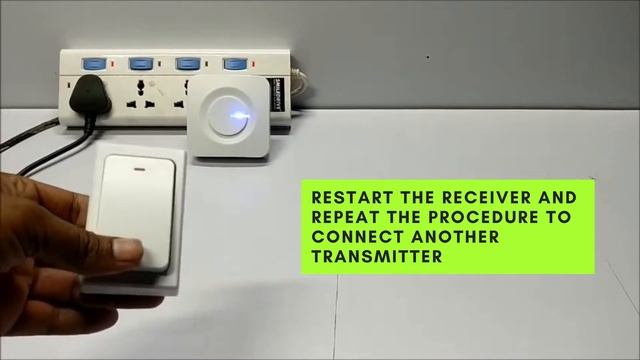 Smiledrive Long Range Kinetic Doorbell Remote Pairing multiple Waterproof Transmitter Switch