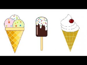 Рисуем в Paint. Мороженое/How to draw ice cream in MS paint