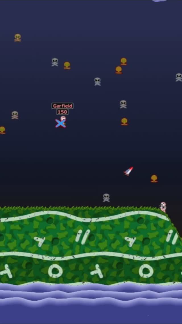Worms Armageddon: Самонаводящаяся ракета смотреть онлайн