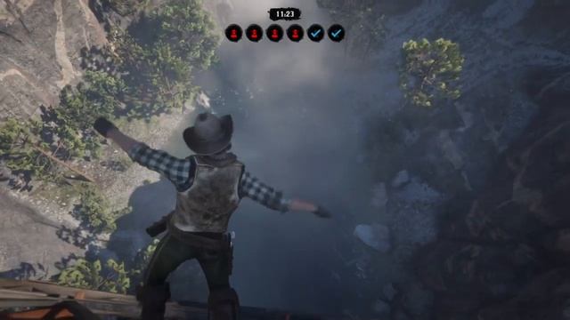 RDR2, Клифф-дайвинг