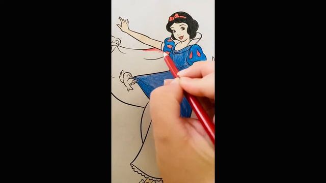 How To Color Snow White | Colored Pencils смотреть онлайн