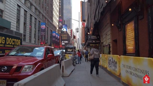 [4k] New York Walk Around Times Square Day Night