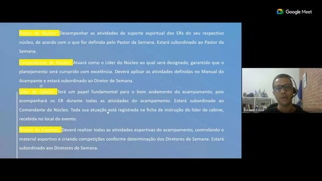 Capacitação de Líderes para atuarem no Acampamento Nacional de Verão dos Embaixadores do Rei - 2024