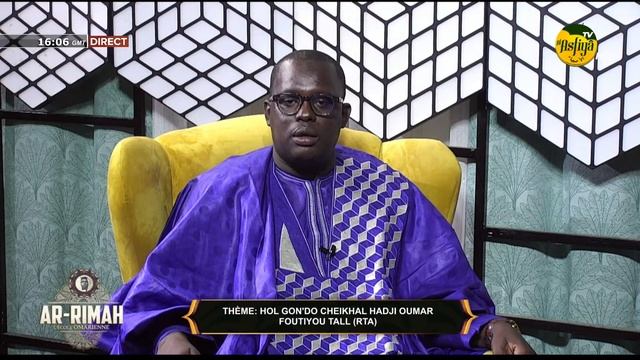 DIRECT - AR-RIMAH DU 05 AOUT 2024 THEME: HOL GON'DO CHEIKHAL HADJI OUMAR FOUTIYOU TALL (RTA) PAR … смотреть онлайн