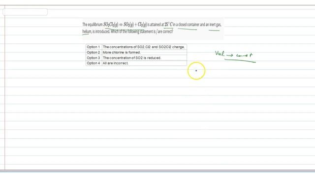 The equilibrium `SO_(2)Cl_(2)(g) hArr SO_(2)(g)+Cl_(2)(g)` is attained at `25^(@)C` in смотреть онлайн