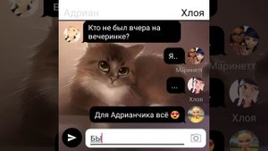 ПЕРЕПИСКА Маринетт, Хлои, Адриана, Альи, Лилы💖💞