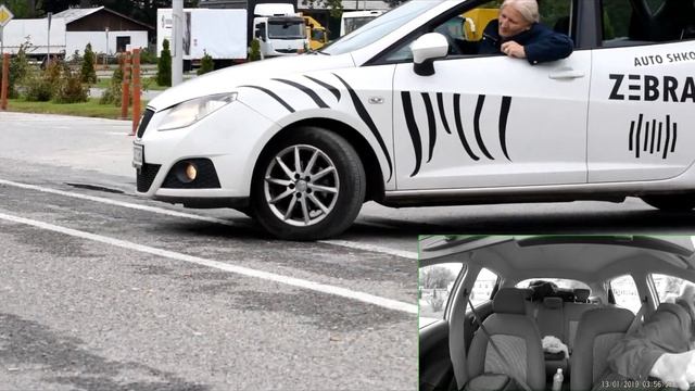 Kthim gjysmërrethor me tre manovrime (ushtrimi 2/4) смотреть онлайн