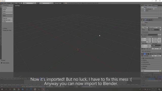 [Blender] Import ASCII FBX
