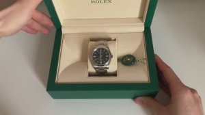 ROLEX OYSTER PERPETUAL Black Dial 36mm - распаковка и обзор премиальных часов
