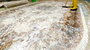 Вернули чистоту и свежесть красивому ковру / Returned purity and freshness to a beautiful carpet