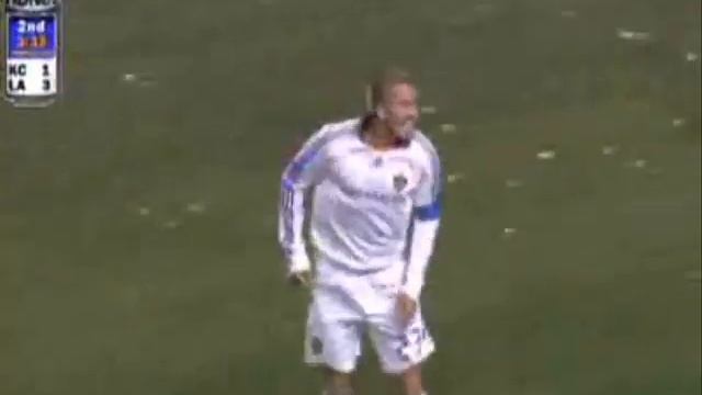 Beckham 70 Yard Goal - LA Galaxy Vs. Kansas City Wizards -HQ смотреть онлайн