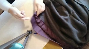 Как  сделать упаковку низа в зимней куртке