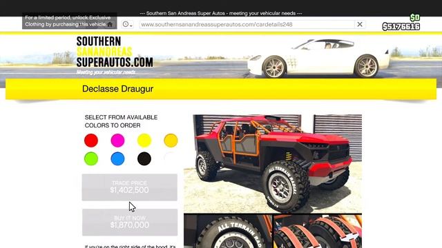 How To Find Declasse Draugur Price New Car Vehicle GTA Online 11 August 2022 Grand Theft Auto V