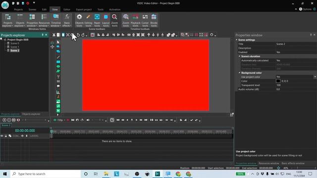 VSDC Basic 🔰 รีวิว Projects / Scenes / Export смотреть онлайн