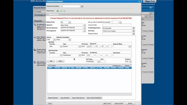 Service Request Management Firewall Basic Video - SRM смотреть онлайн