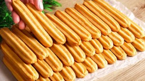 Лимонные палочки! Рецепт печенья за 10 минут! Выпечка к кофе и чаю